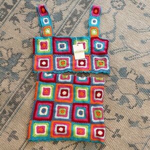 Colorful Mumu Crochet Top and Skirt Set